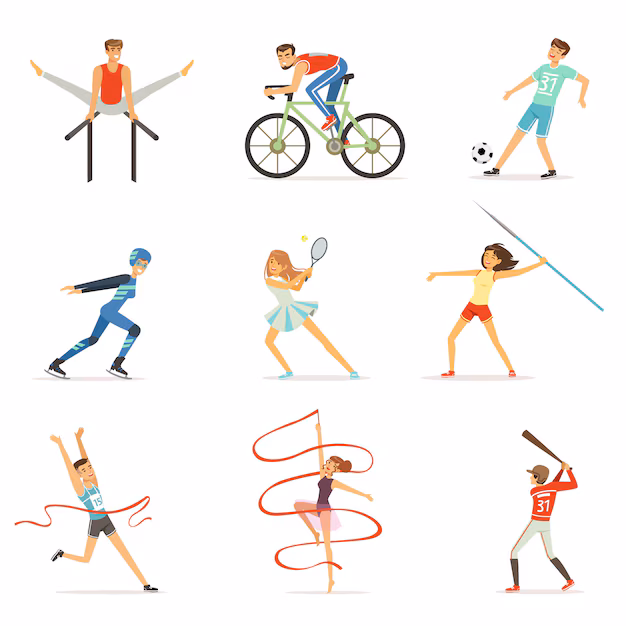 people are doing sport